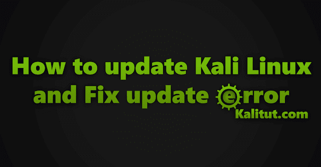 How to update kali linux