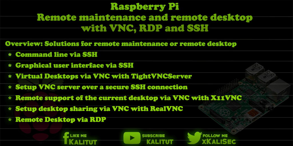 Remote maintenance Raspberry Pi