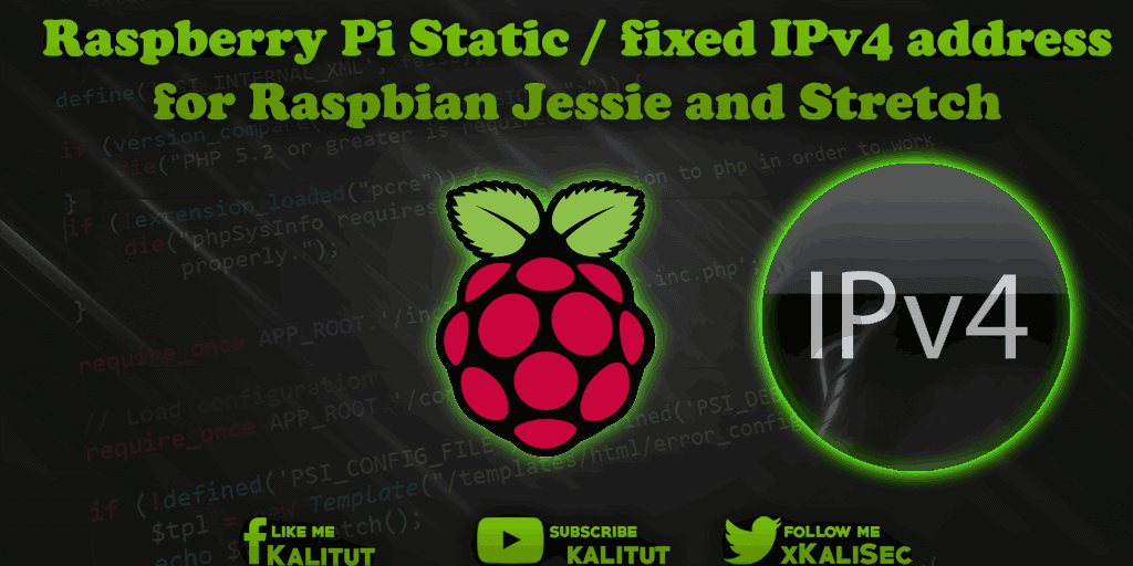 Raspberry Pi Static IPv4 address