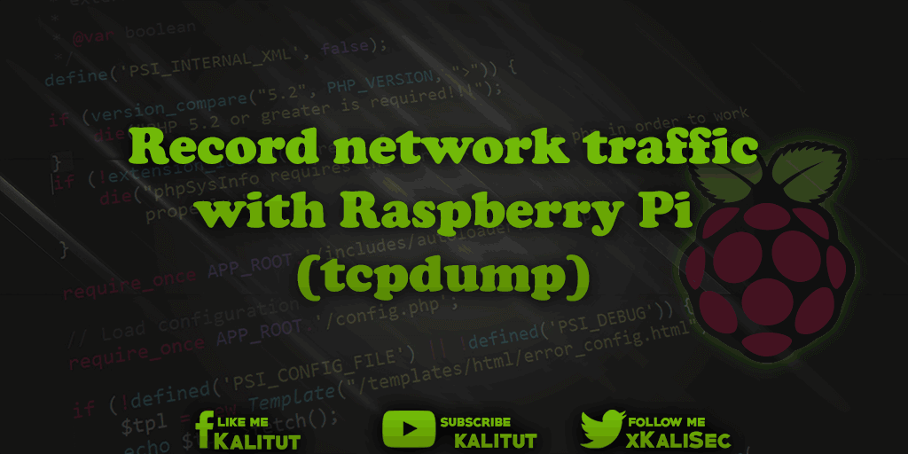 Record network traffic with the Raspberry Pi (tcpdump)