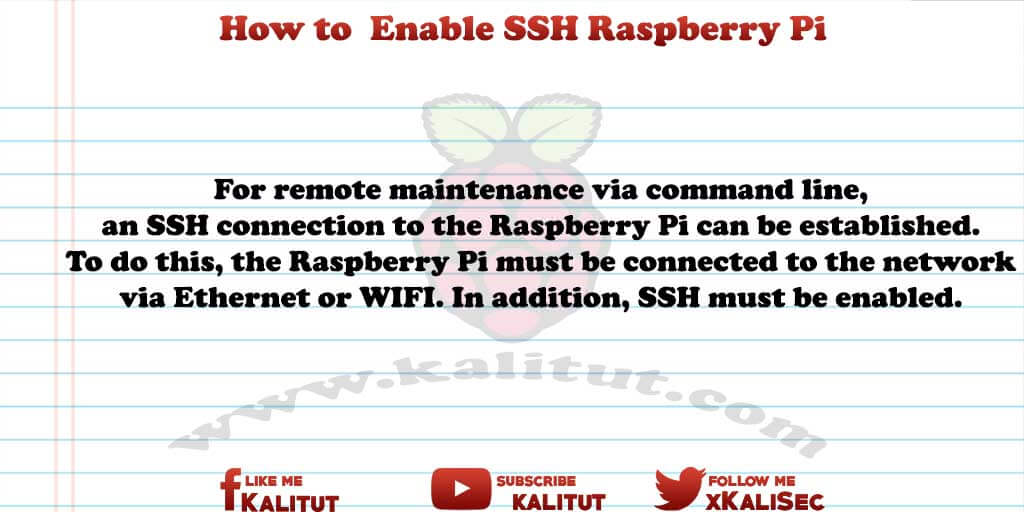 How to enable ssh on raspberry pi