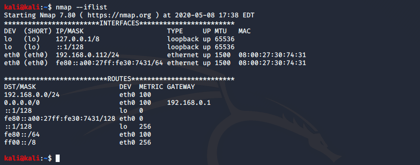 nmap host discovery example