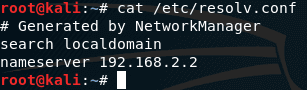 cat /etc/resolv.conf in linux